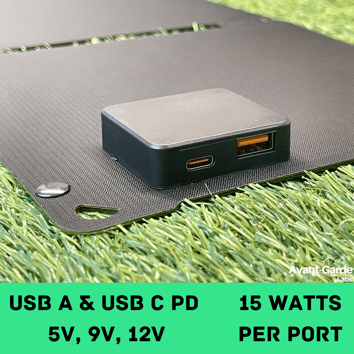 21 Watt Portable Rugged Flex Solar Panel - Avant - Garde Labs