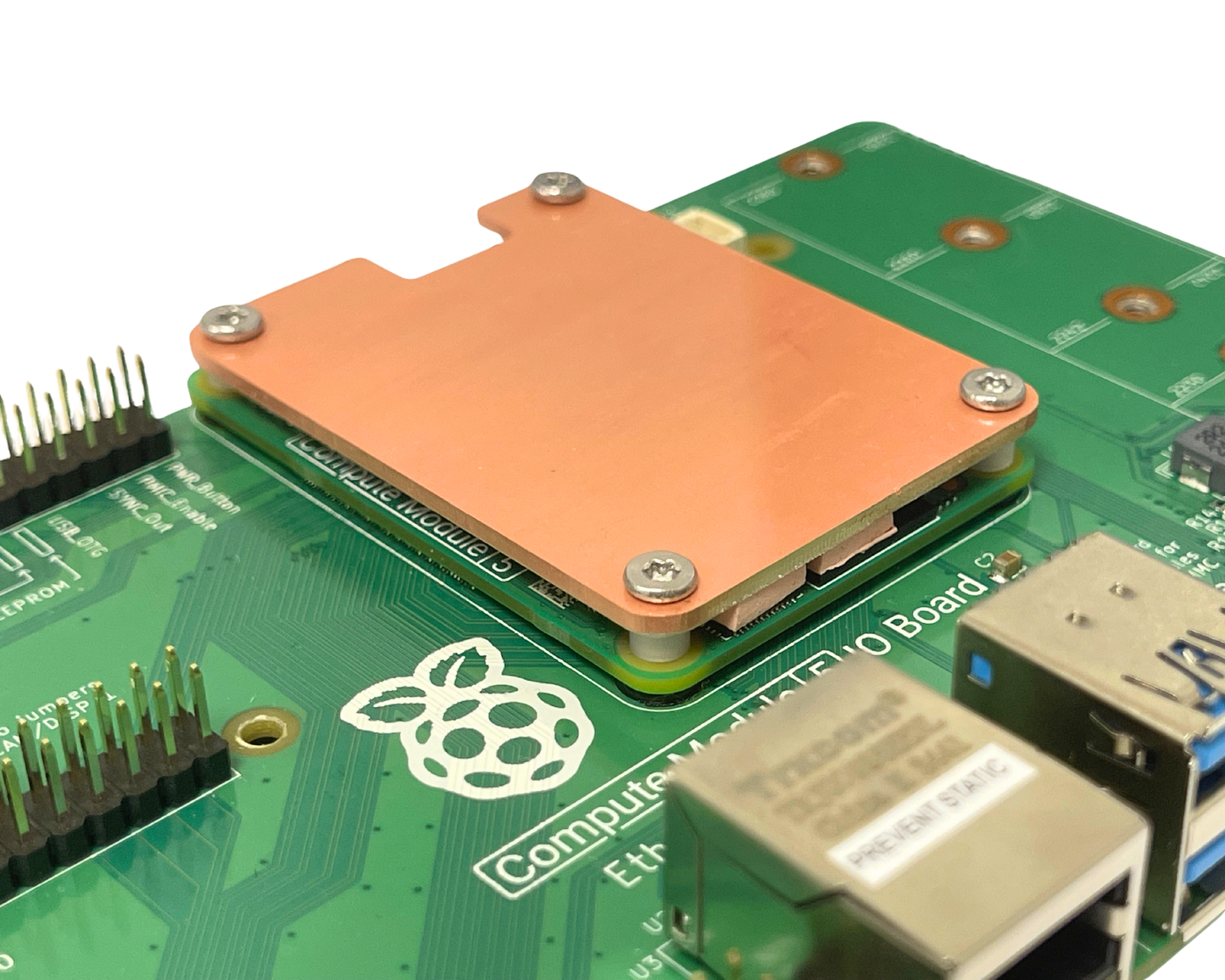 Raspberry Pi CM5 Low Profile Copper Heatsink Heat Spreader