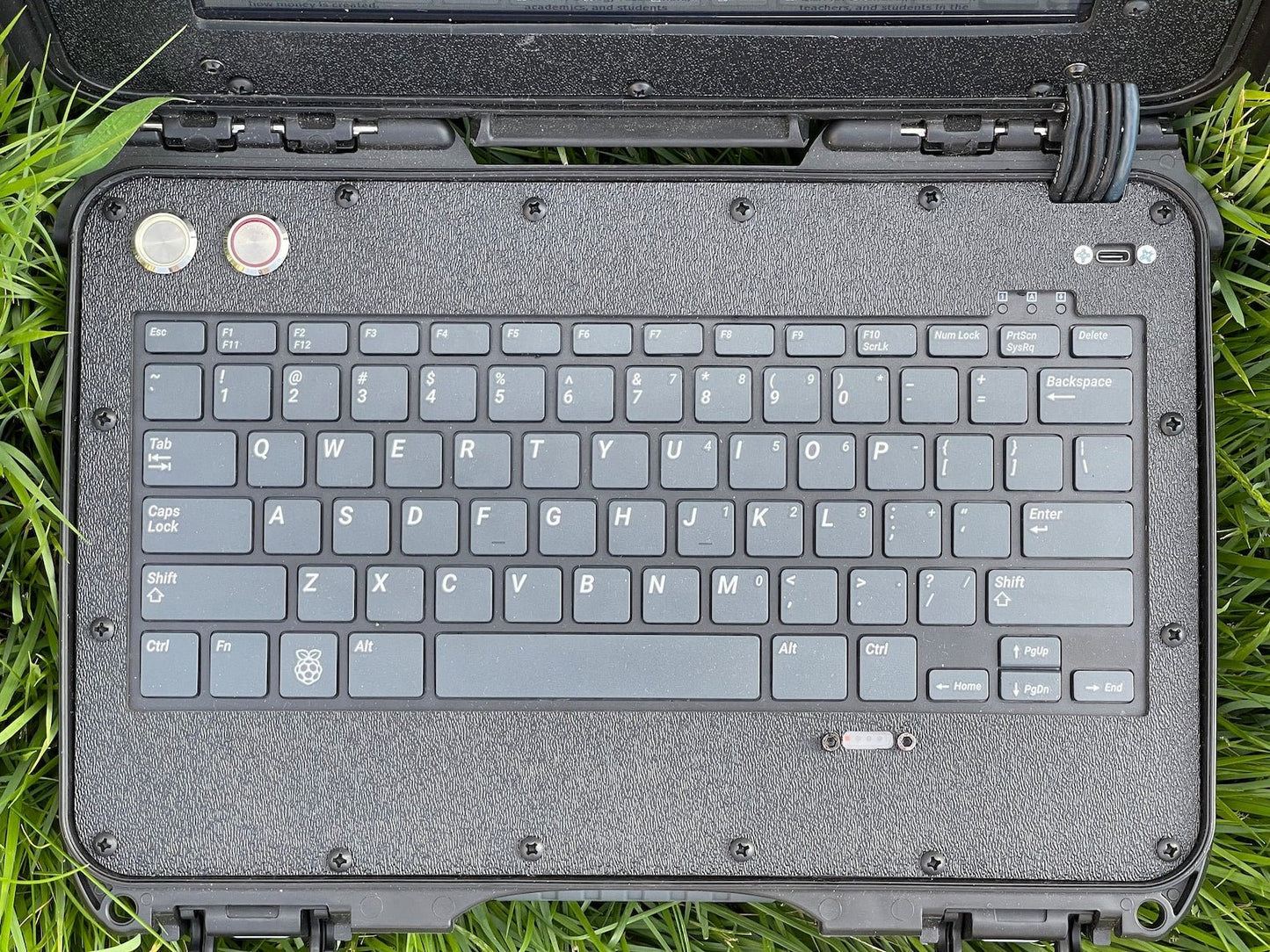 Anywhere Computer for Information Deserts (A.C.I.D) V2 Archive Laptop Apocalypse No Internet Doomsday Device Rugged Off Grid Untraceable - Avant - Garde Labs