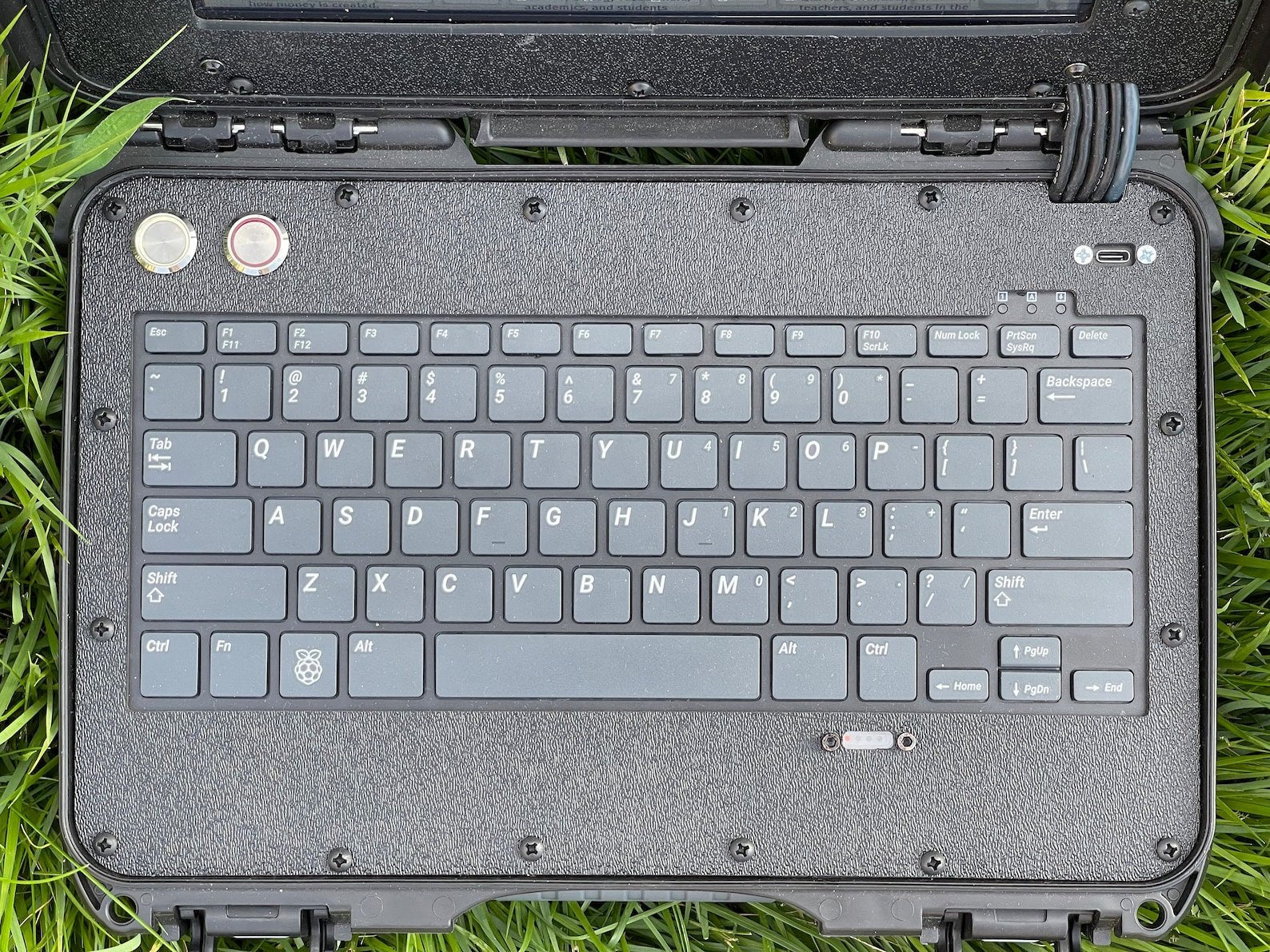 Anywhere Computer for Information Deserts (A.C.I.D) V2 Archive Laptop Apocalypse No Internet Doomsday Device Rugged Off Grid Untraceable - Avant - Garde Labs