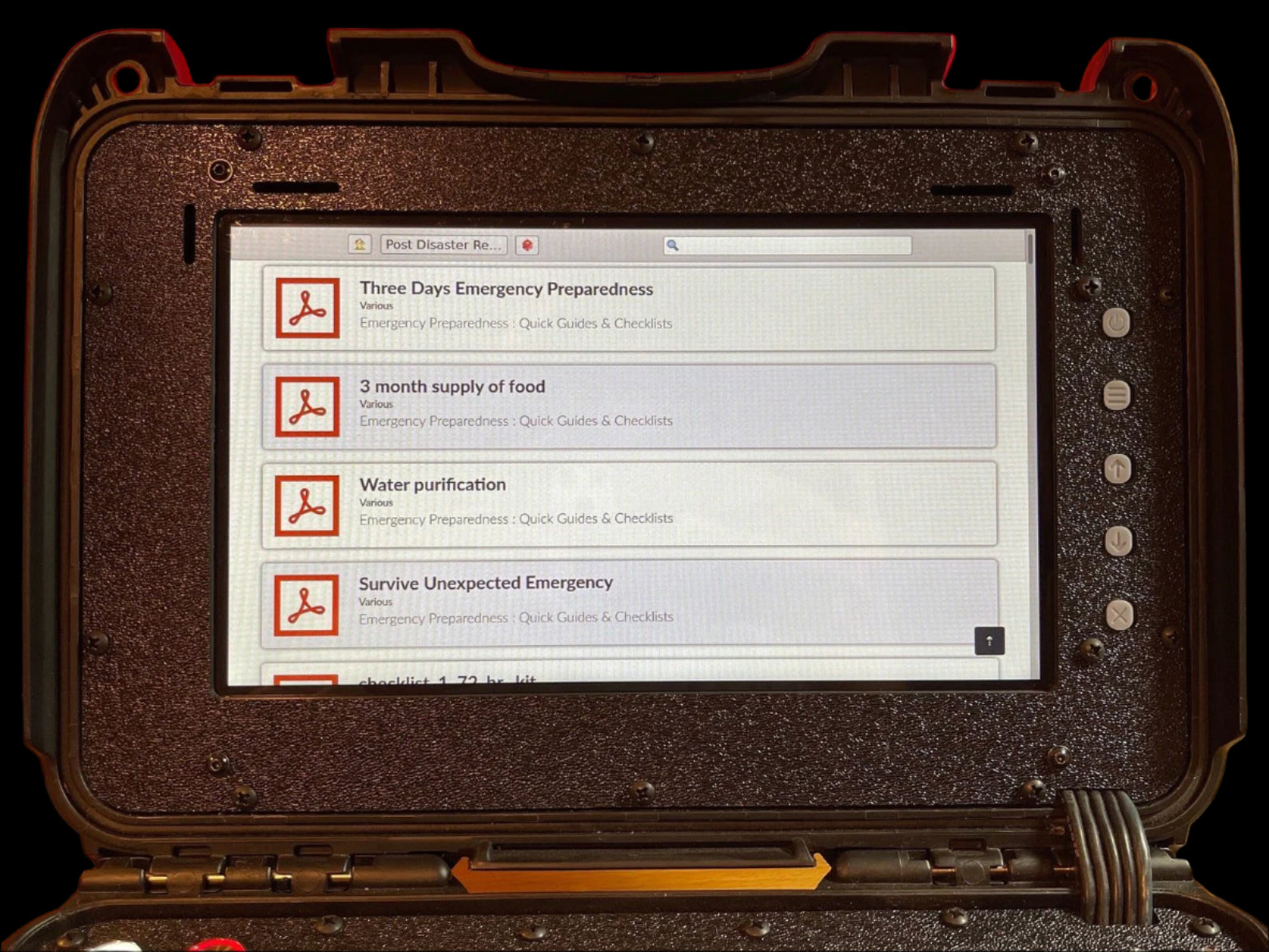 Anywhere Computer for Information Deserts (A.C.I.D) V2 Archive Laptop Apocalypse No Internet Doomsday Device Rugged Off Grid Untraceable - Avant - Garde Labs