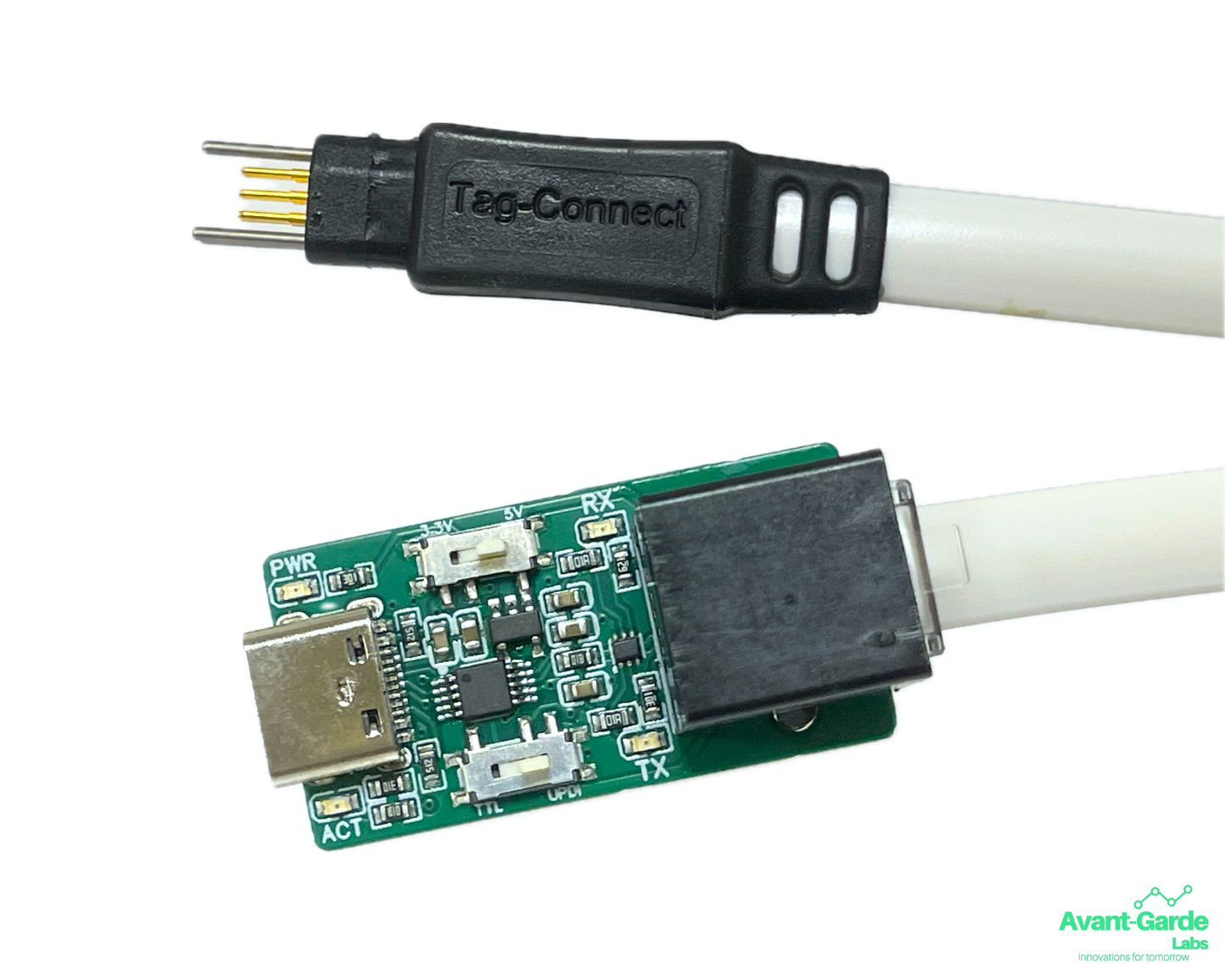 UPDI & TTL Programmer for RJ12 Tag-Connect Cables - Arduino Compatible